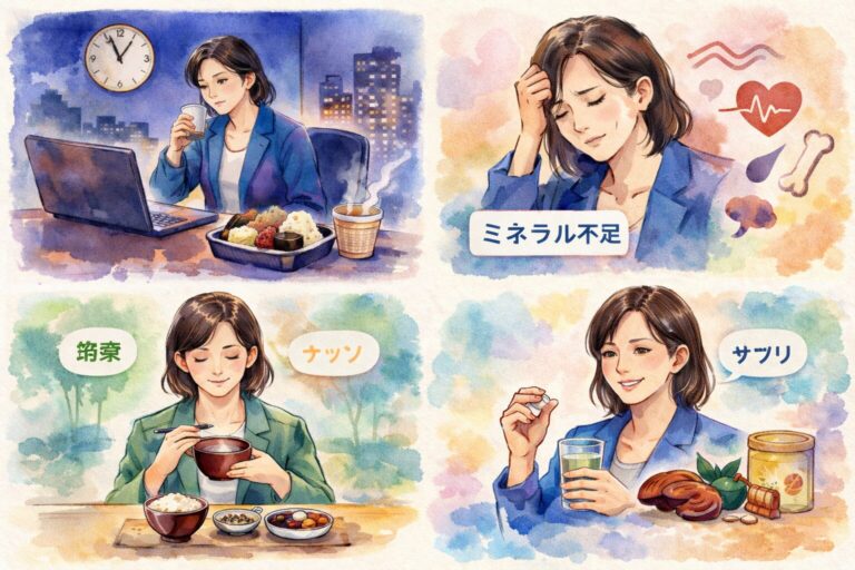 忙しい人ほど栄養が偏る。現代人に不足しやすいミネラルとは | トーチ